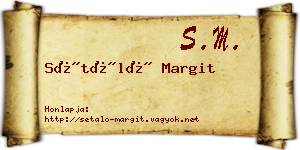 Sétáló Margit névjegykártya